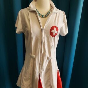 Sexy Stretchy Nurse Costume M/L